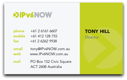 IPv6NOW Business Card